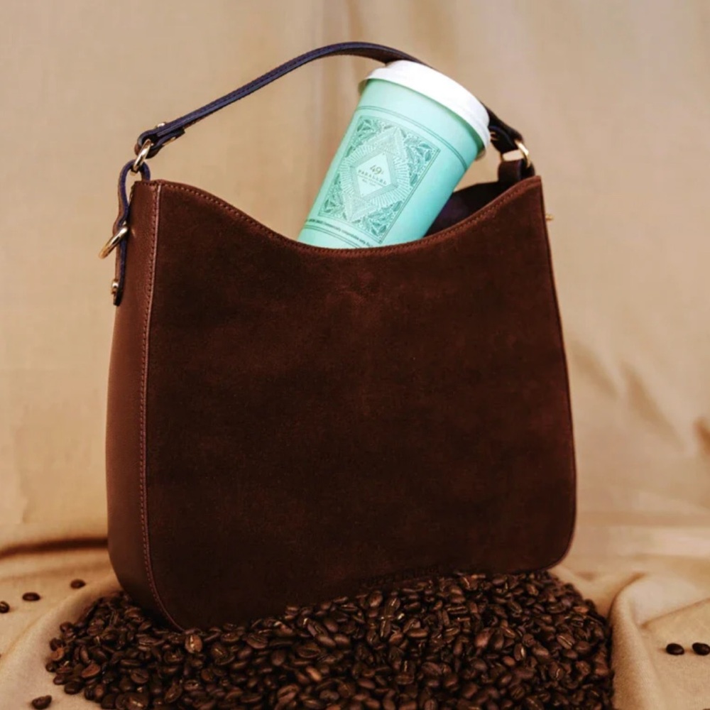Poppy barley - The Sixteenth Tote , French Press Suede
